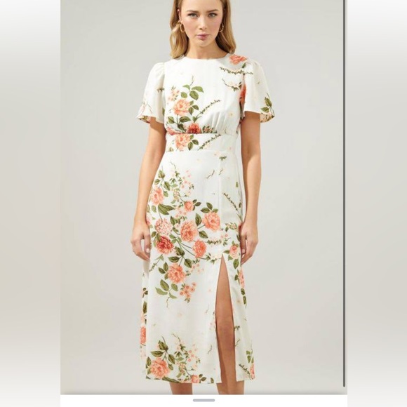 SUGARLIPS Floral MIDI Dress - Picture 6 of 14